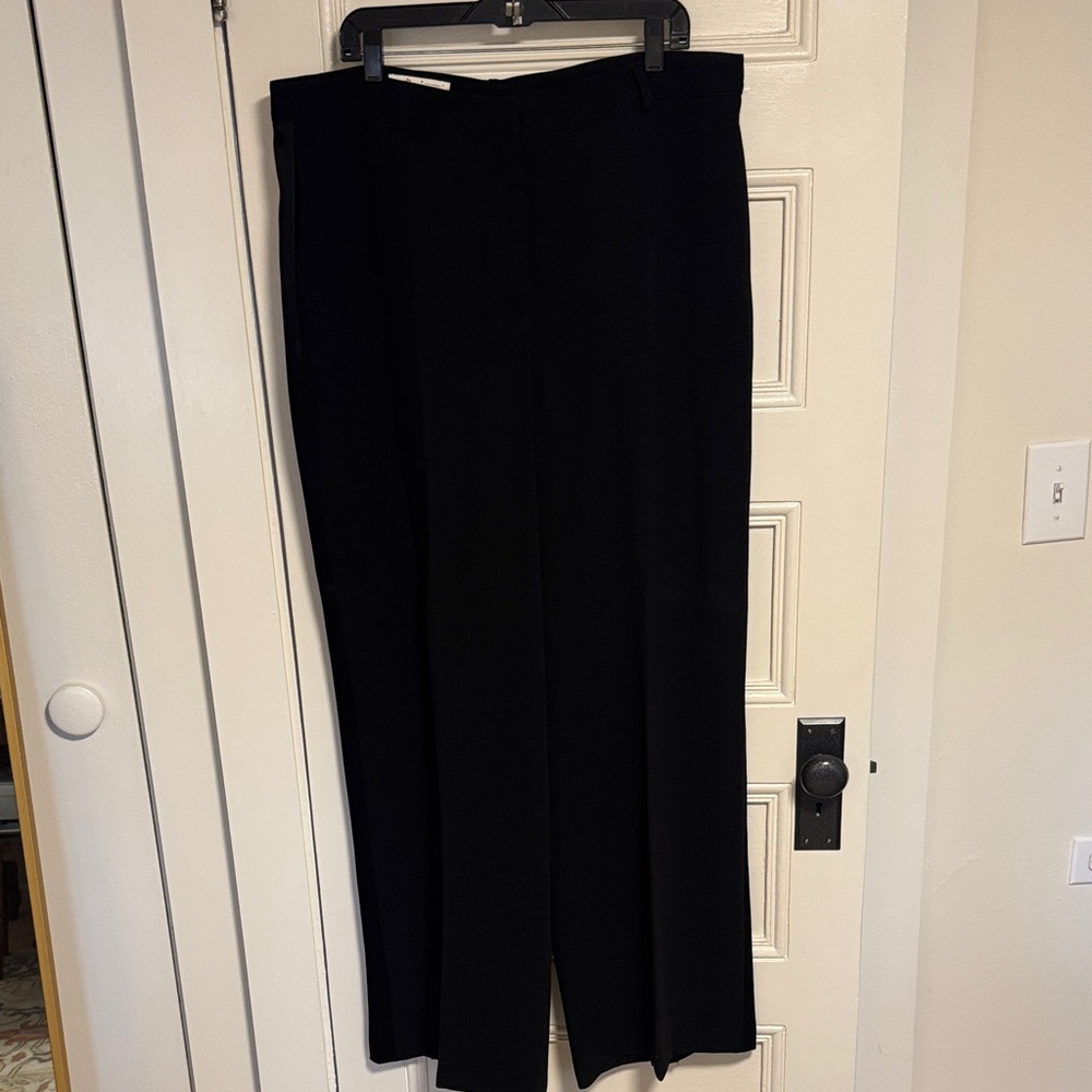 Women's Straight-Leg Black Dress Pants